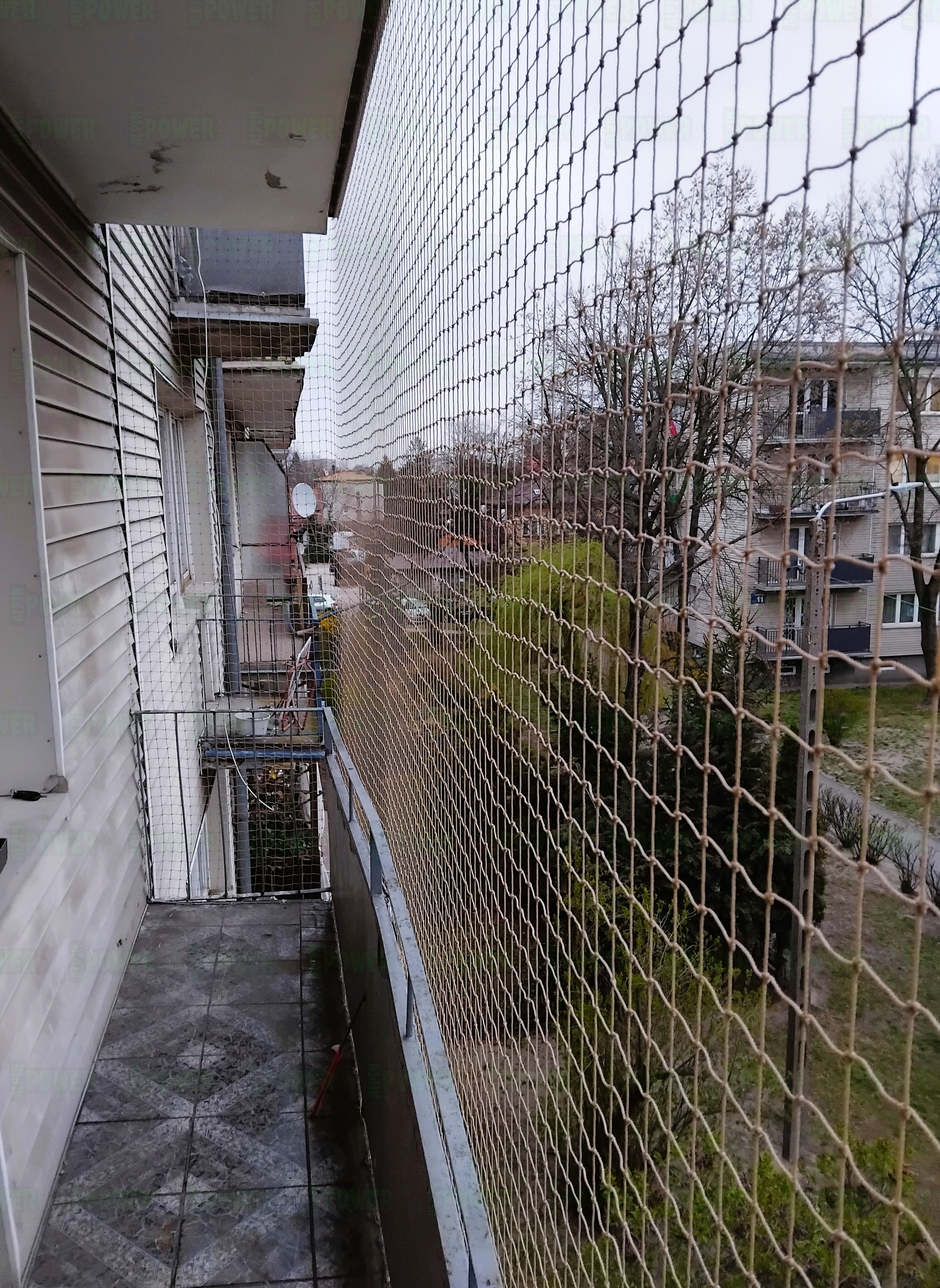 Siatka wzmocniona dla kota na balkon bezinwazyjny montaż Wołomin
