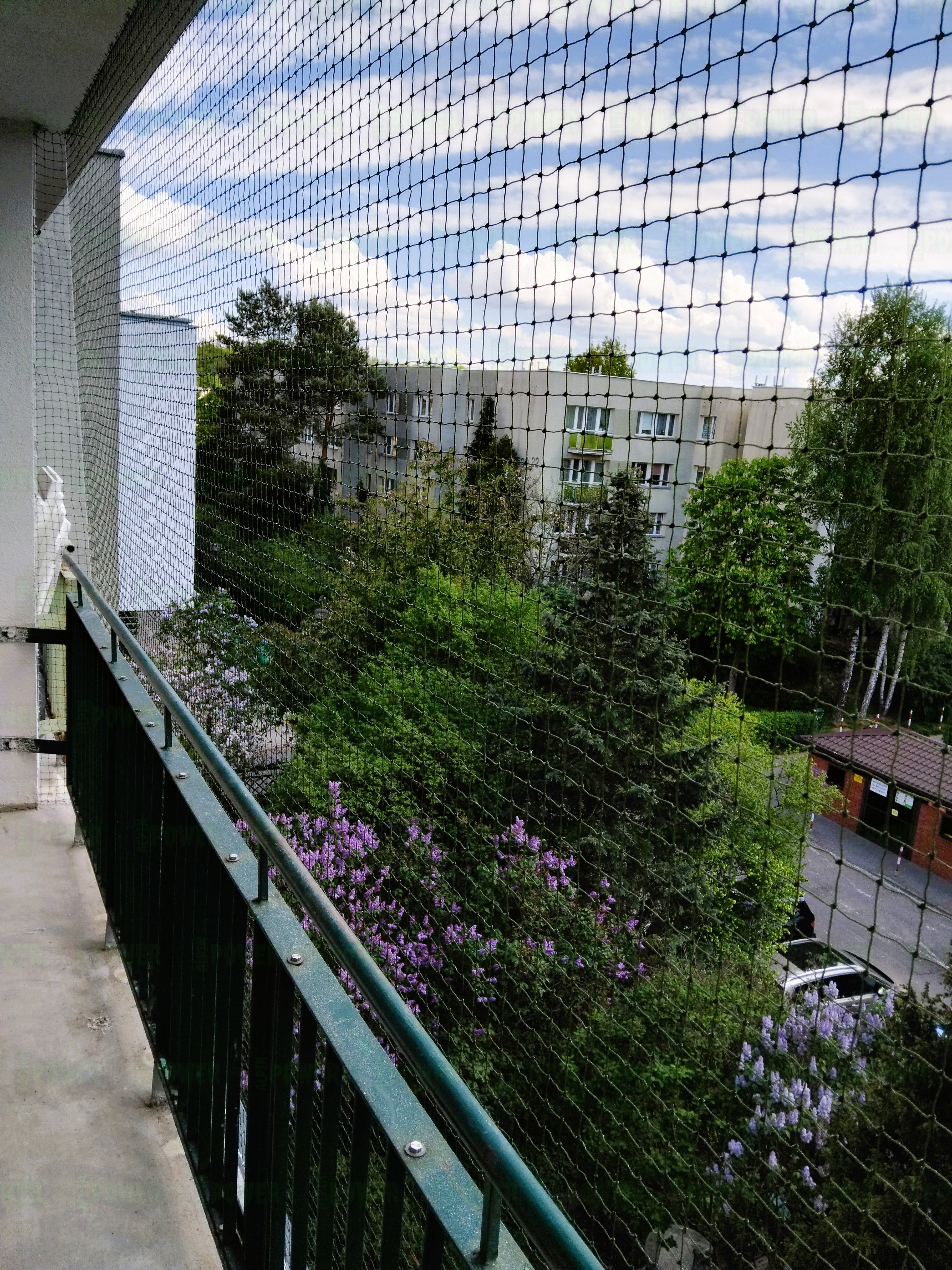 Kocia siatka wzmocniona drutem ochronna dla kota