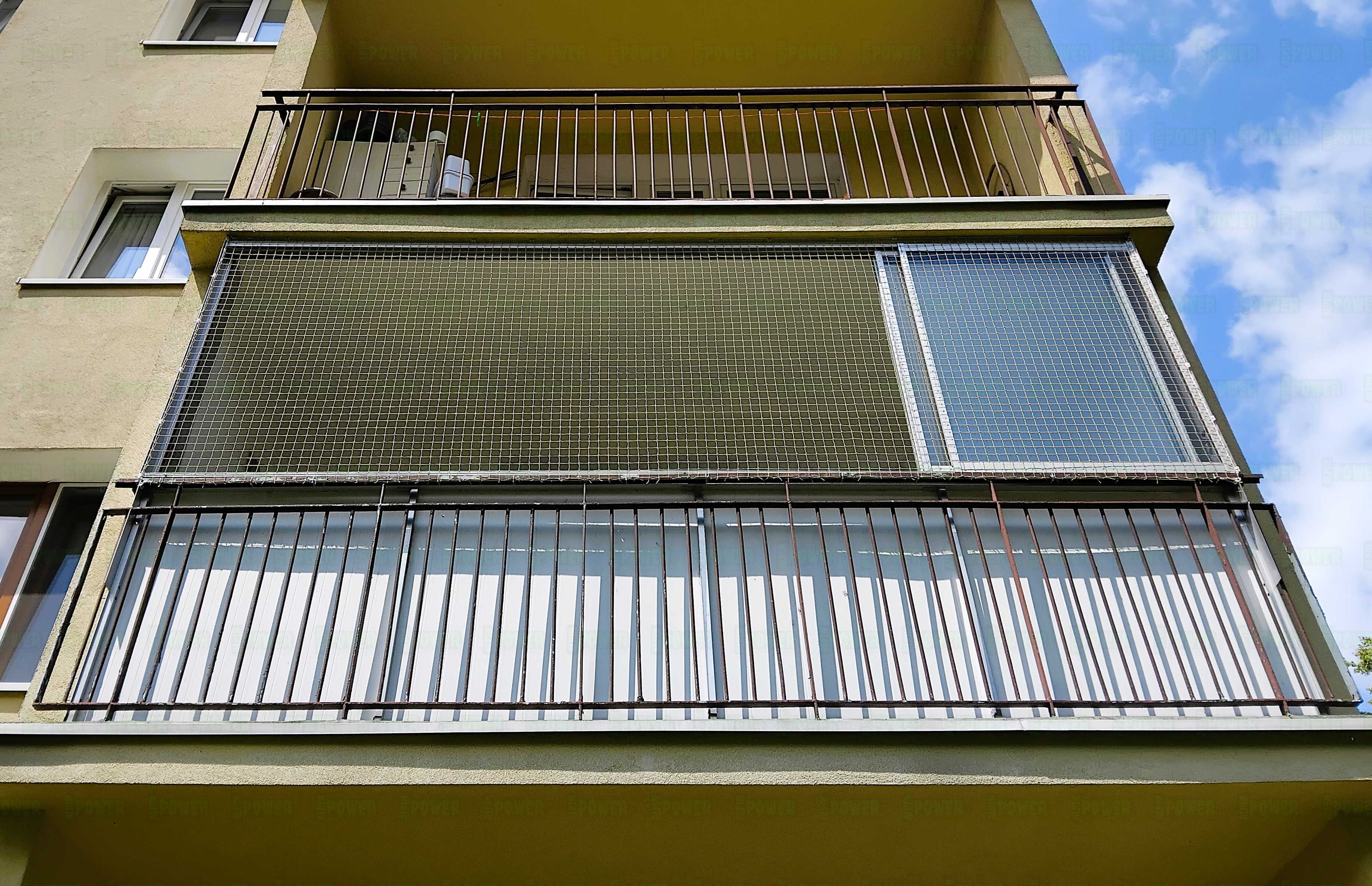  Wzmocniona siatka dla kota na balkon montaż Legionowo