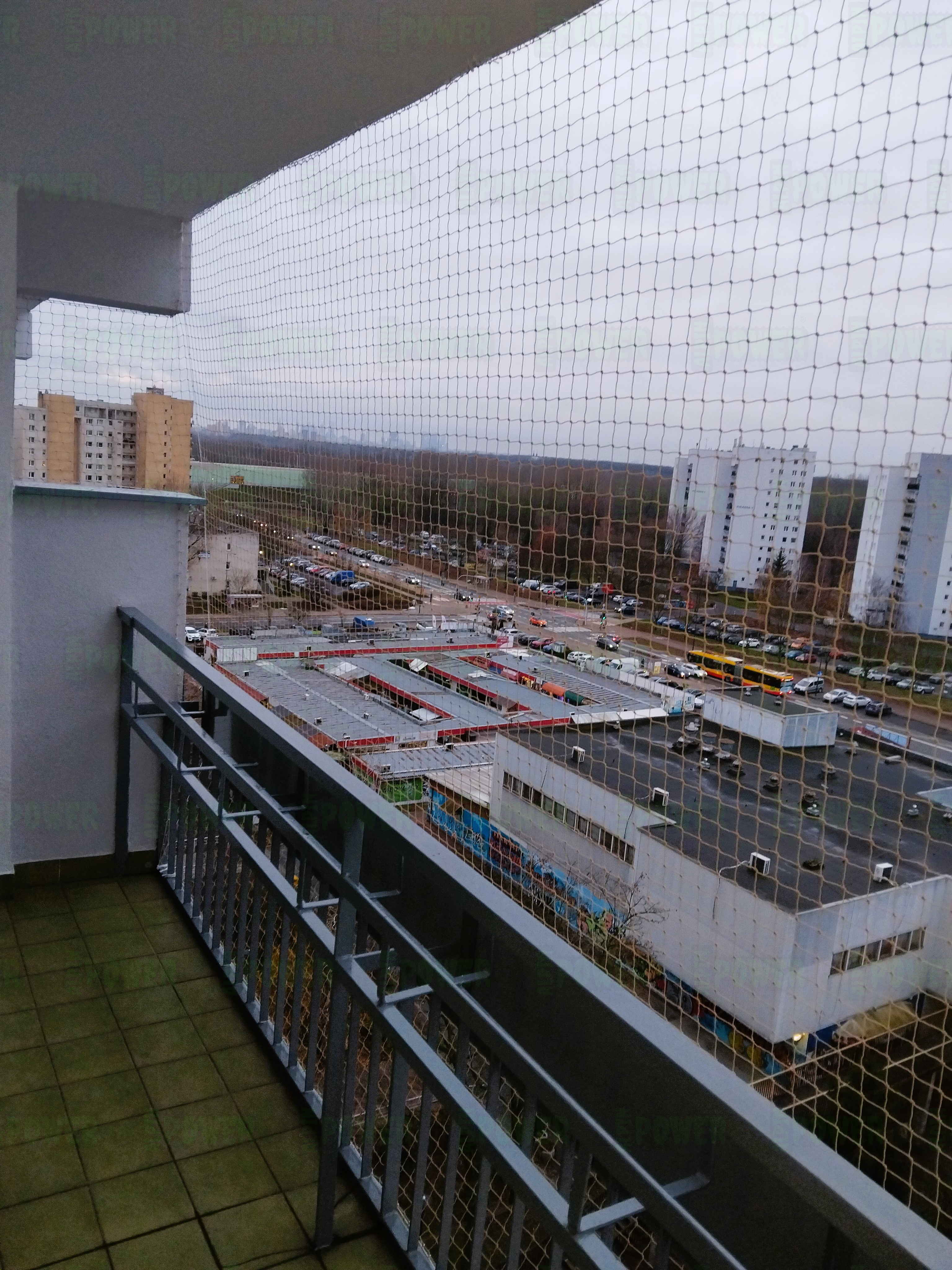  Siatka na balkon Wzmocniona dla kota montaż